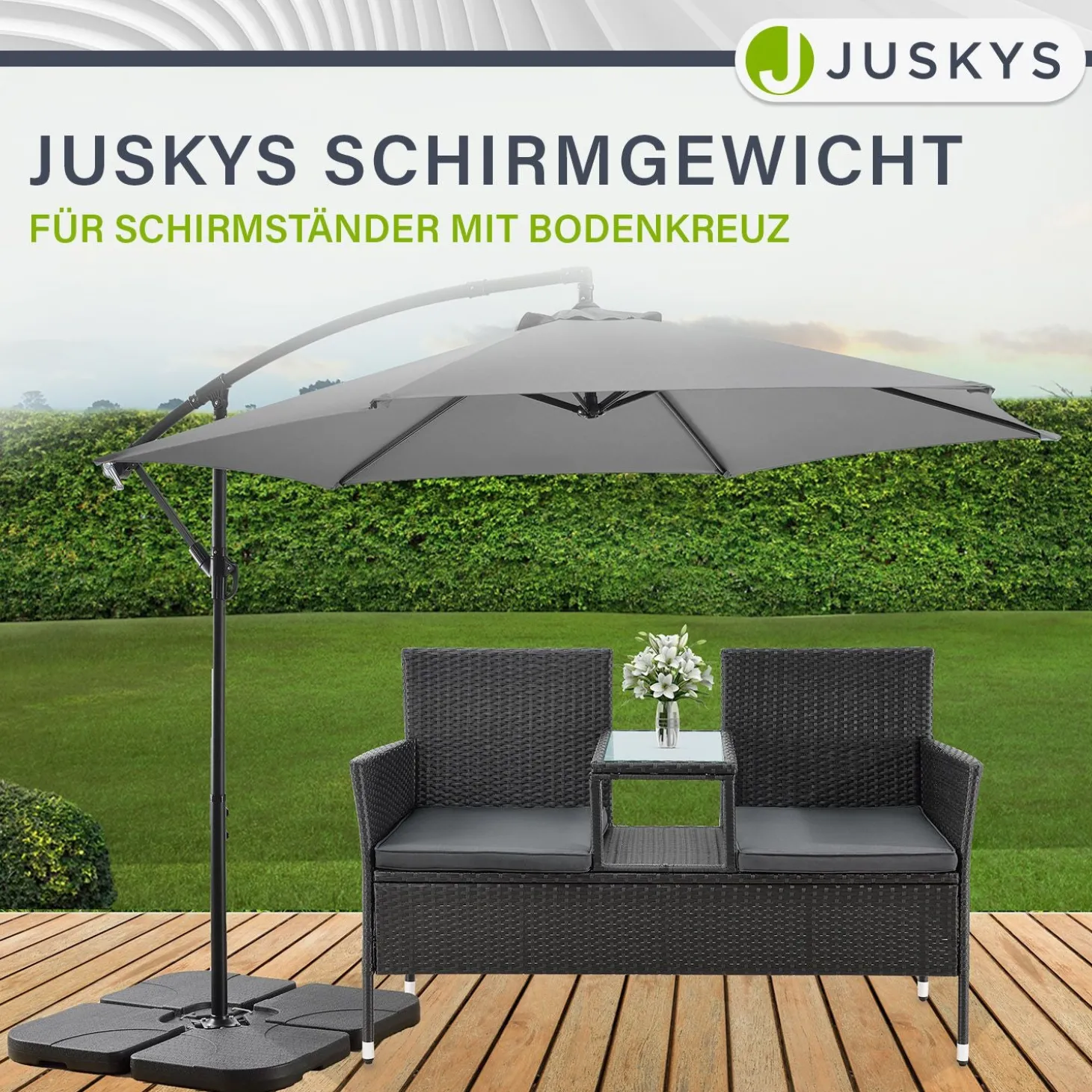 Schirmgewicht 4er Set Quad