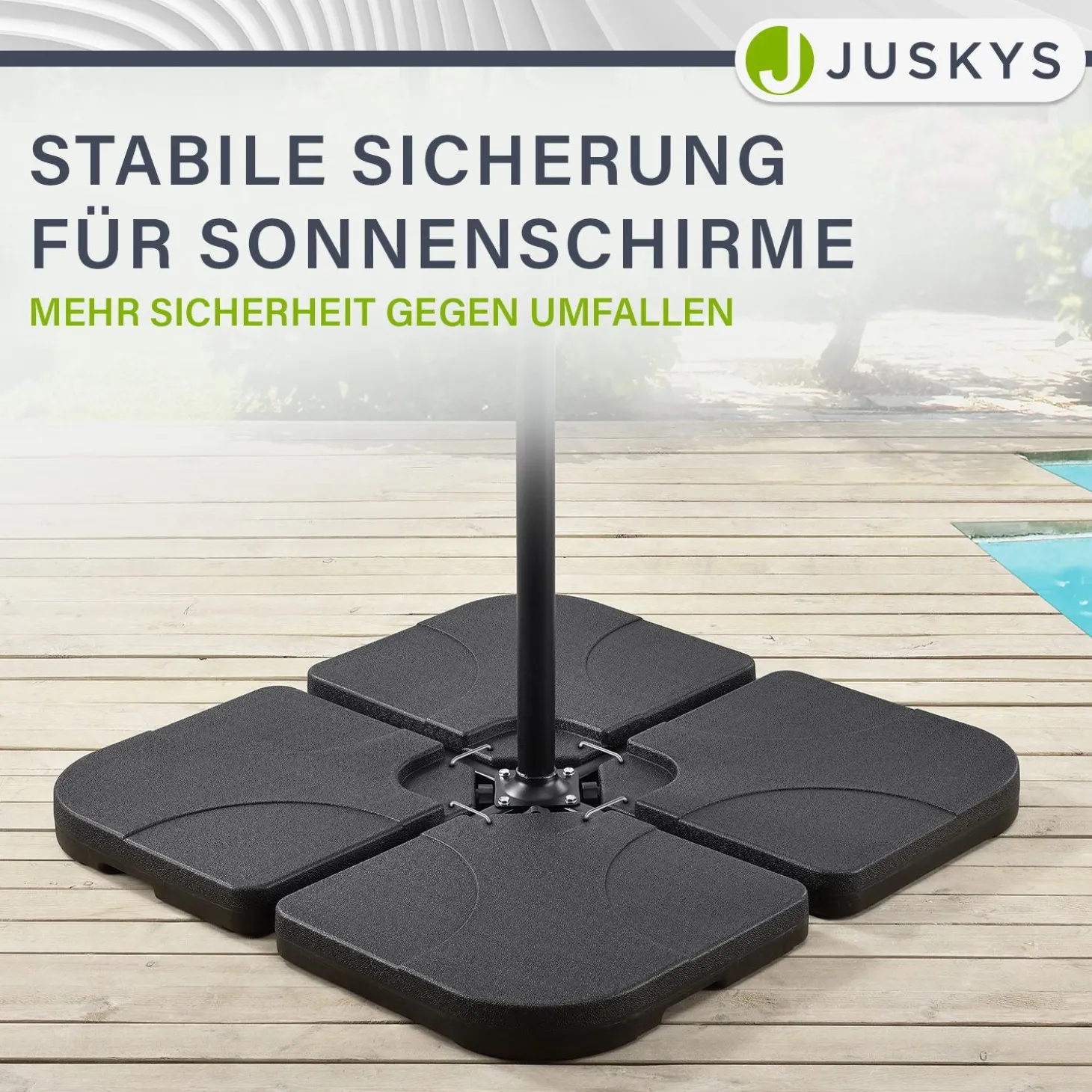 Schirmgewicht 4er Set Quad