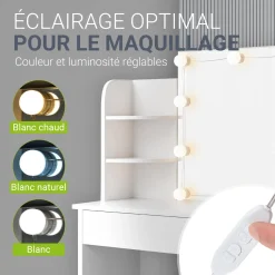 Schminktisch Bella mit LED Beleuchtung