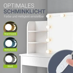 Schminktisch Bella mit LED Beleuchtung