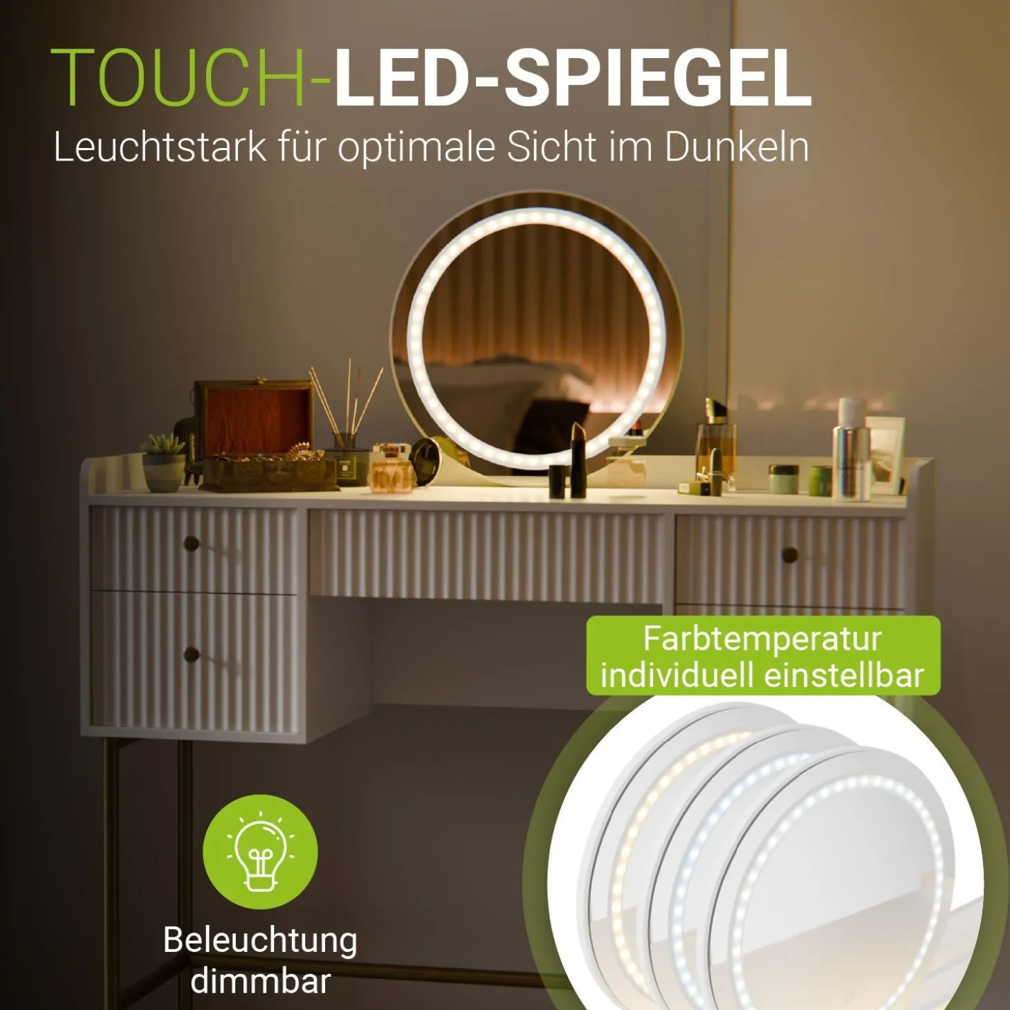 Schminktisch mit Spiegel Samira