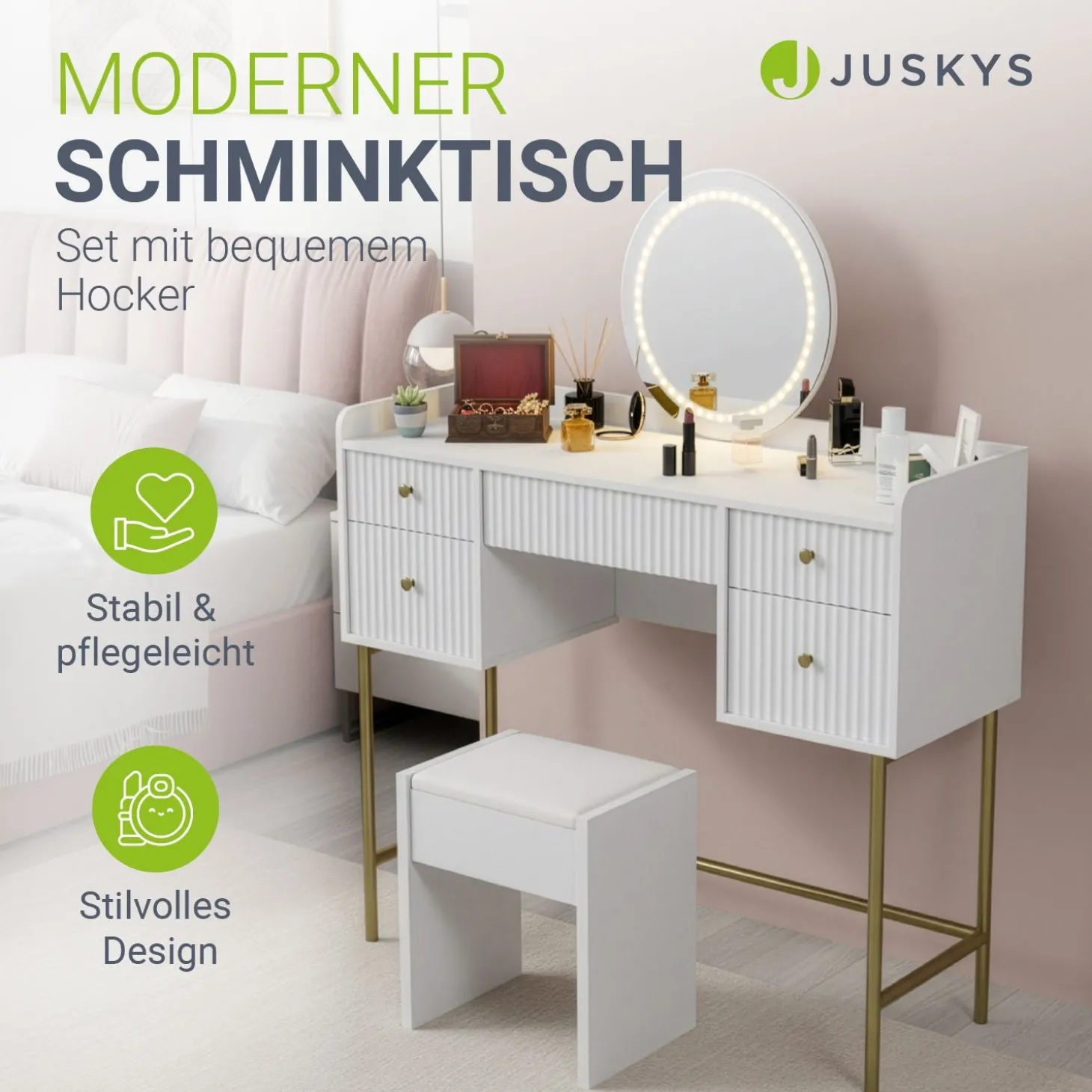 Schminktisch mit Spiegel Samira
