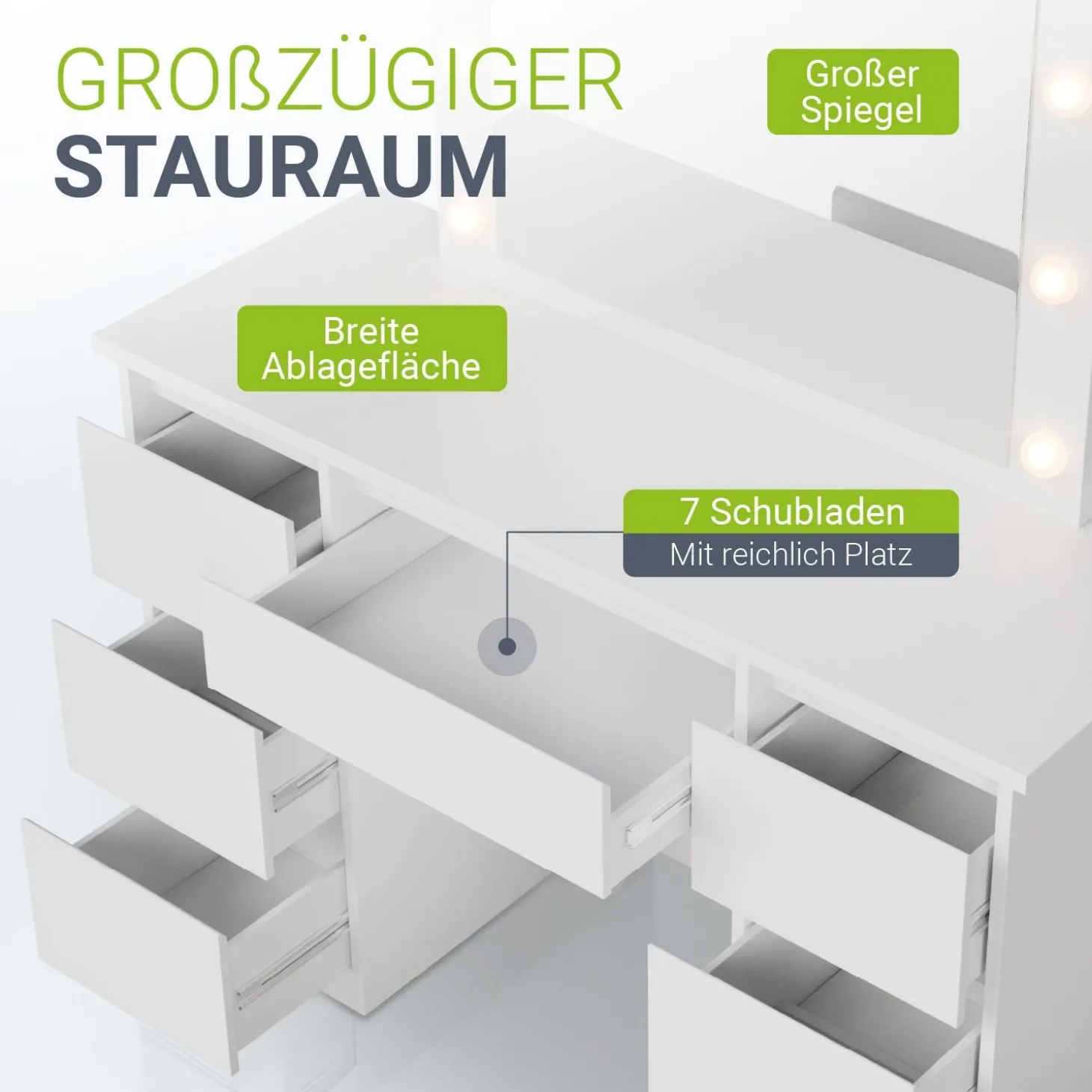 Schminktisch mit Spiegel Talea