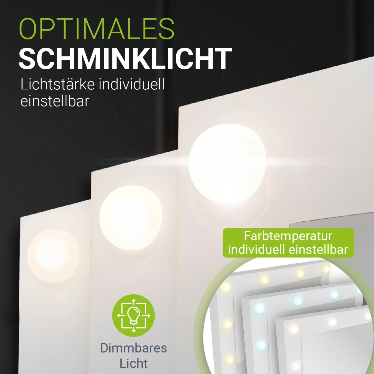 Schminktisch mit Spiegel Talea