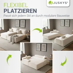 Sofa Coredo mit Cord Bezug & Dekokissen
