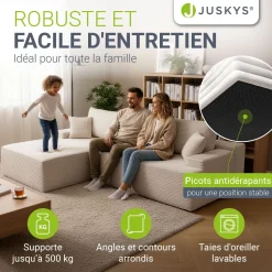 Sofa Coredo mit Cord Bezug & Dekokissen