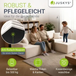 Sofa Coredo mit Cord Bezug & Dekokissen
