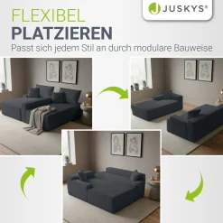 Sofa Coredo mit Cord Bezug & Dekokissen