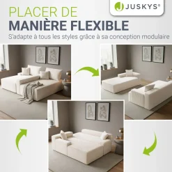 Sofa Coredo mit Cord Bezug & Dekokissen