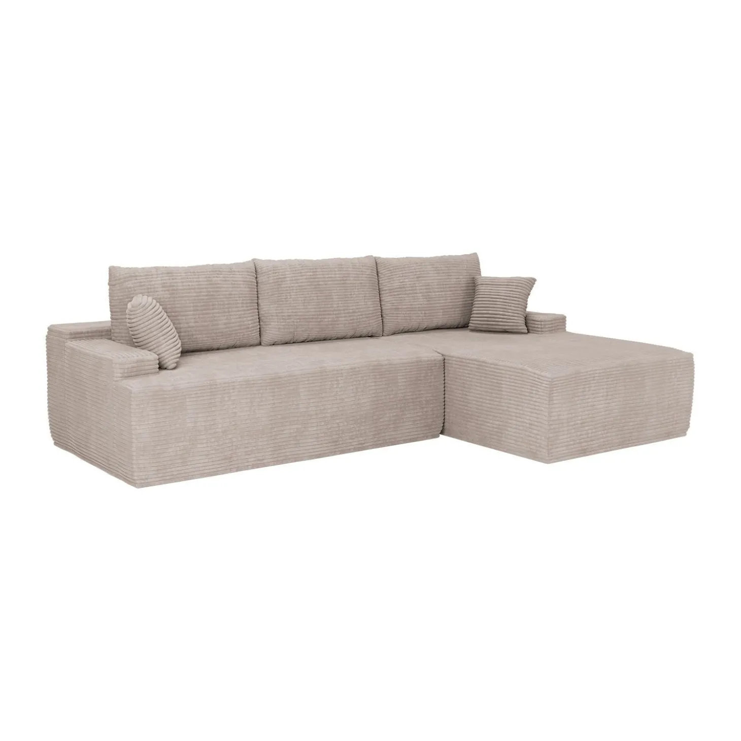 Sofa Coredo mit Cord Bezug & Dekokissen