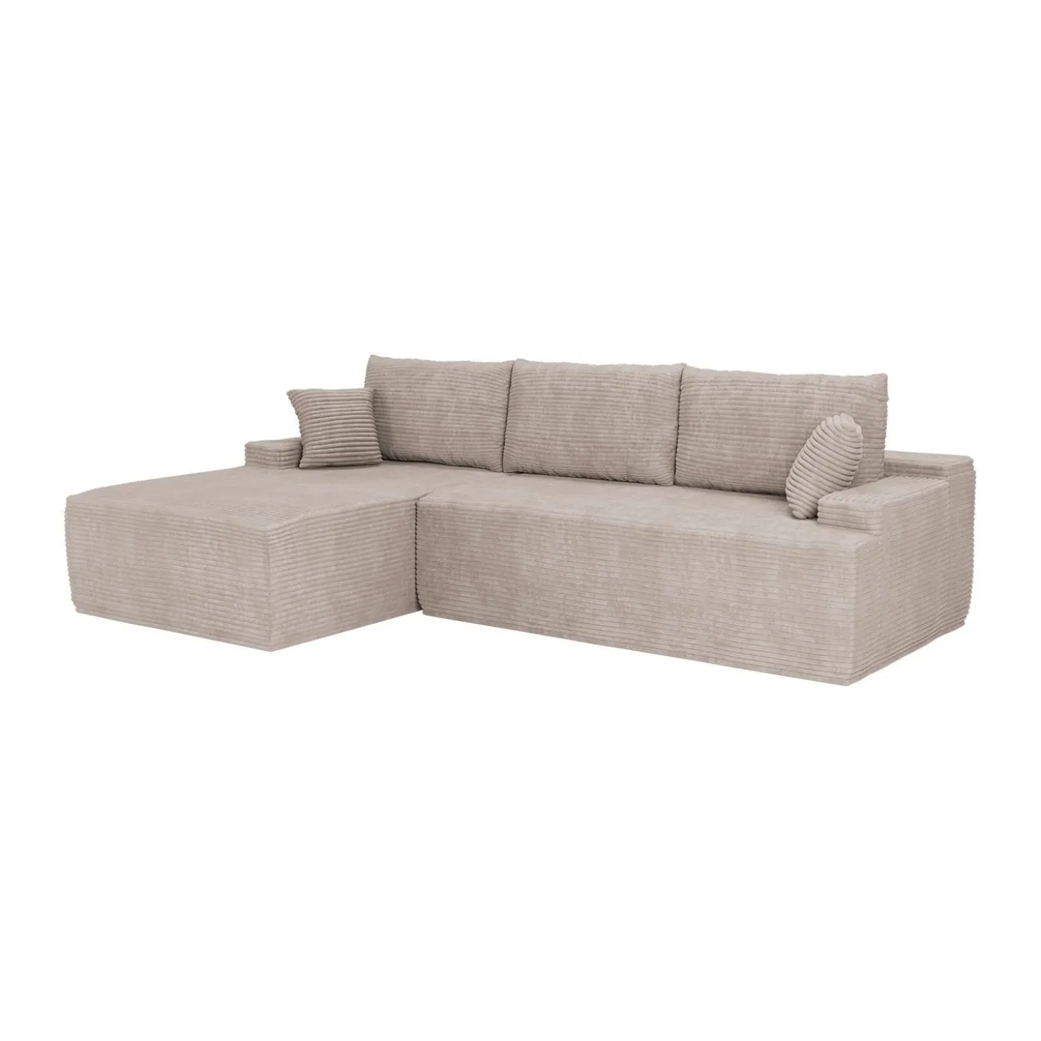 Sofa Coredo mit Cord Bezug & Dekokissen