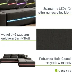 Sofa Davos mit LED