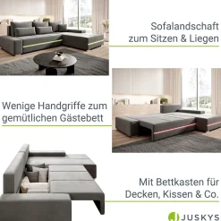 Sofa Davos mit LED
