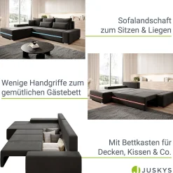 Sofa Davos mit LED