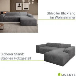 Sofa in L-Form Vals