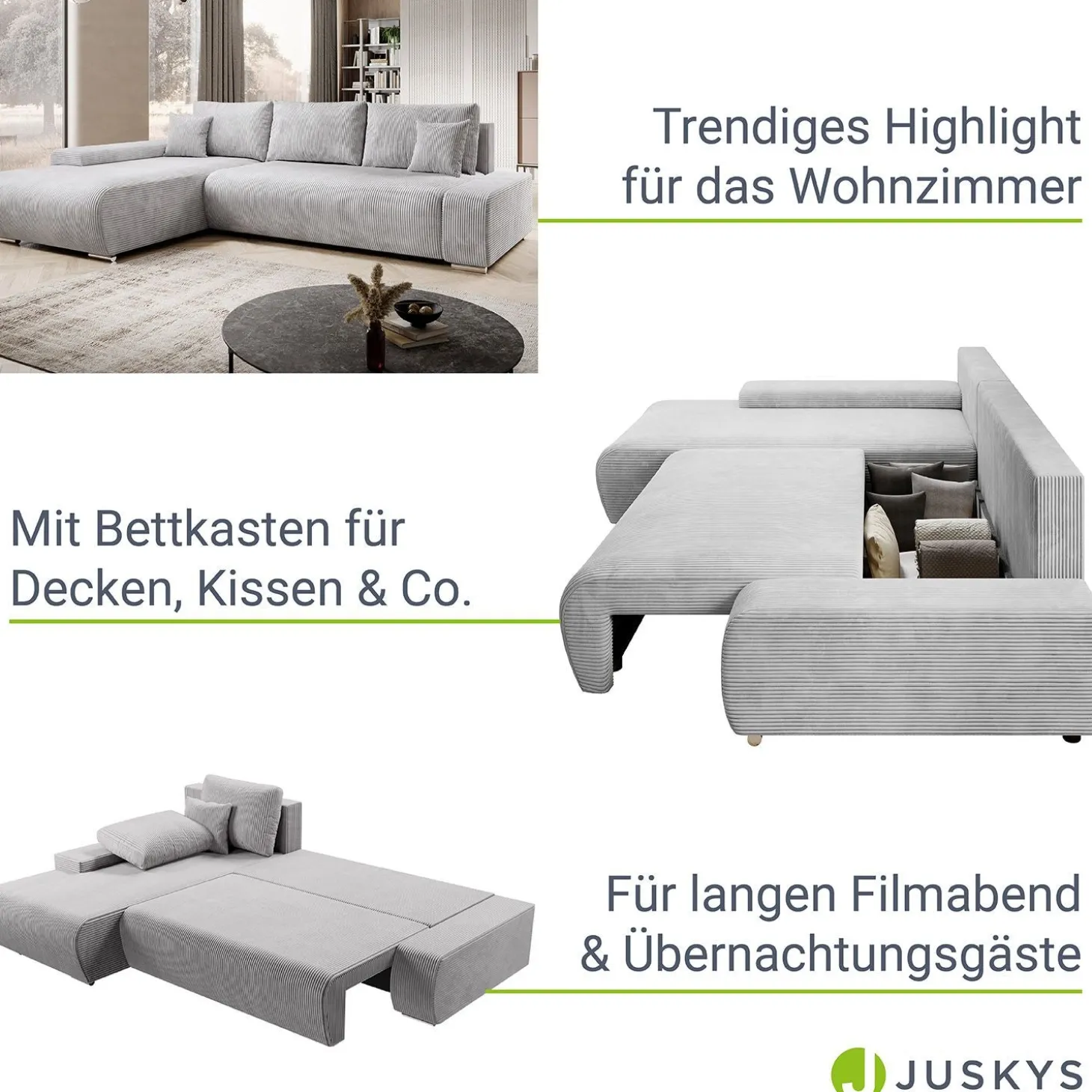 Sofa Iseo mit Schlaffunktion