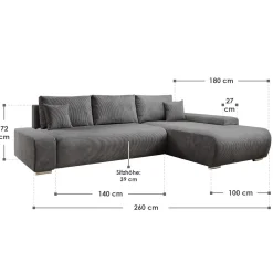 Sofa Iseo mit Schlaffunktion