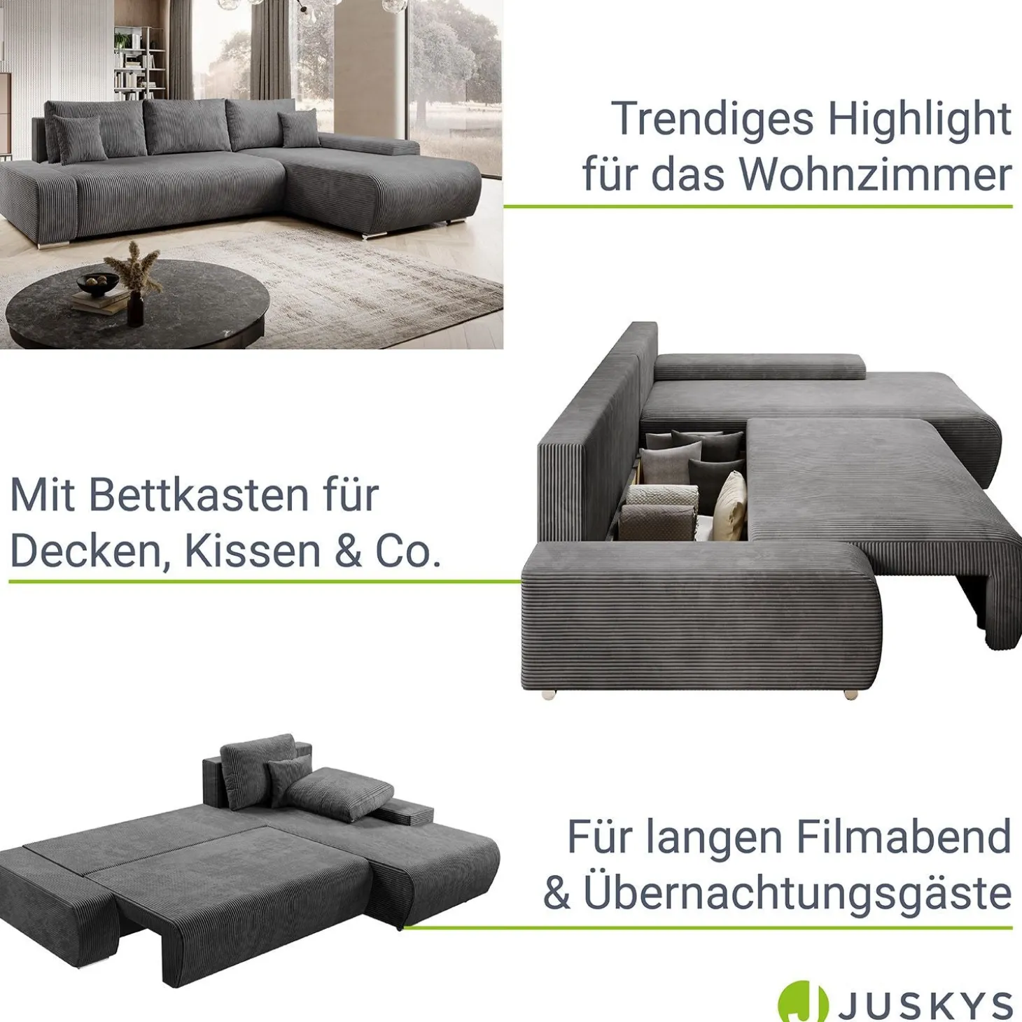 Sofa Iseo mit Schlaffunktion