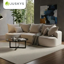 Sofa Tirano mit Ottomane & Dekokissen
