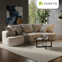 Sofa Tirano mit Ottomane & Dekokissen