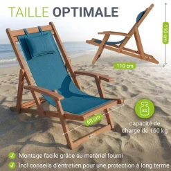 Sonnenliege klappbar Tavira