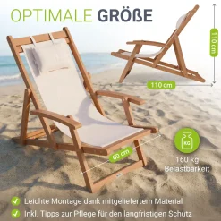 Sonnenliege klappbar Tavira
