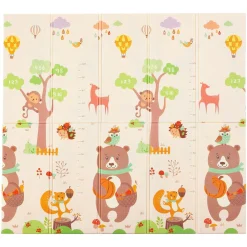 Spielmatte 180 x 200 cm mit diversen Tiermotiven