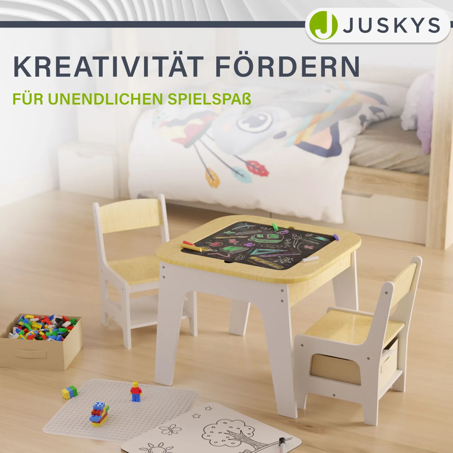 Spieltisch mit zwei Stühlen Milou