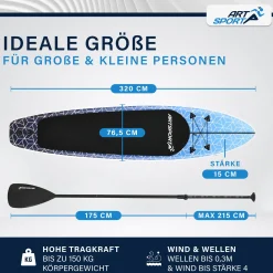Stand Up Paddling Board - Komplett Set