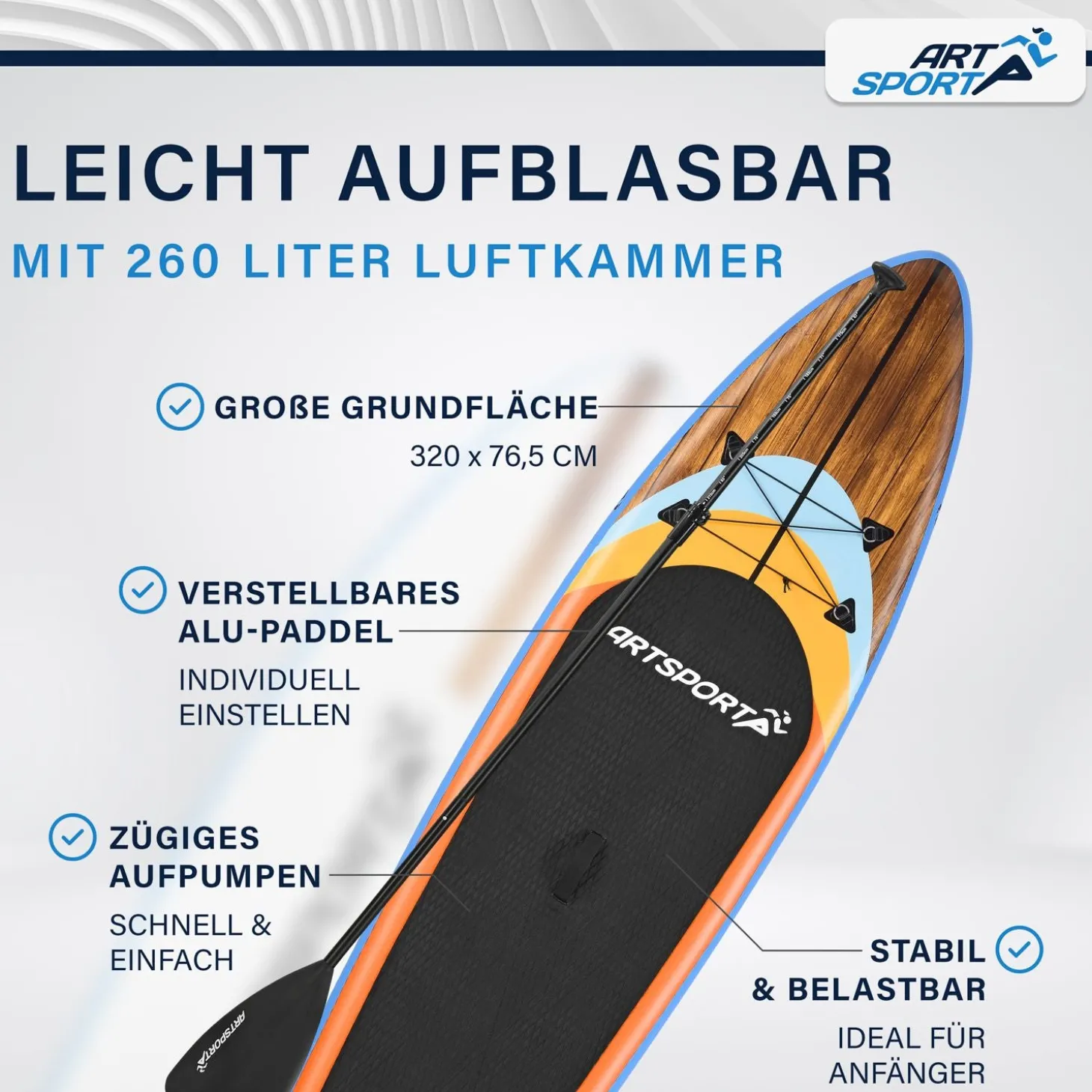 Stand Up Paddling Board - Komplett Set