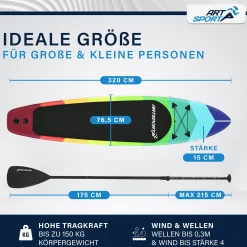 Stand Up Paddling Board - Komplett Set