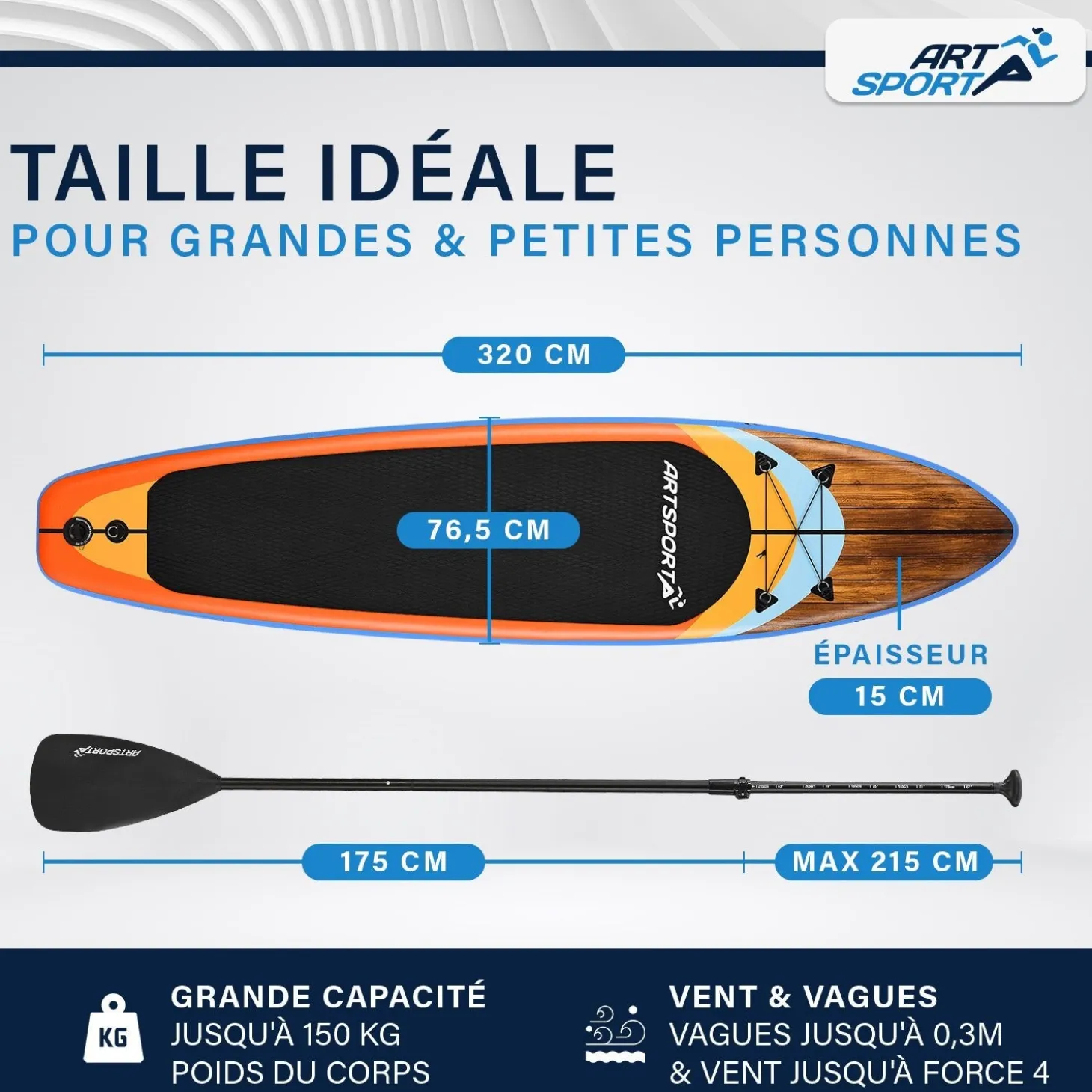 Stand Up Paddling Board - Komplett Set