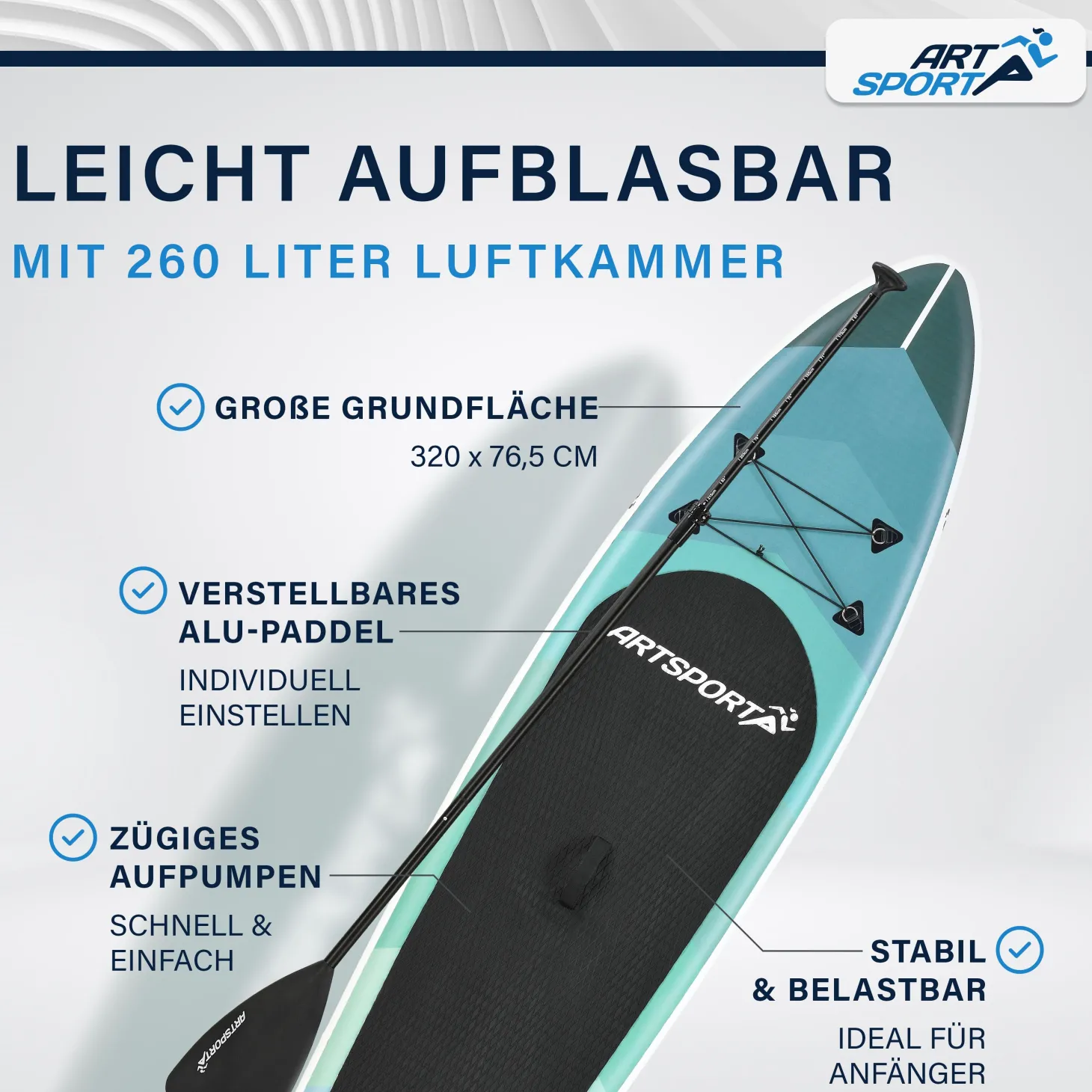 Stand Up Paddling Board - Komplett Set