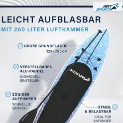 Stand Up Paddling Board - Komplett Set