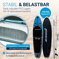 Stand Up Paddling Board mit Kajaksitz