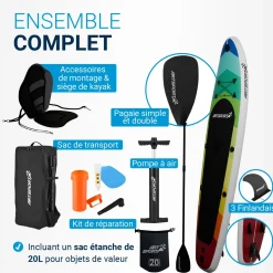 Stand Up Paddling Board mit Kajaksitz