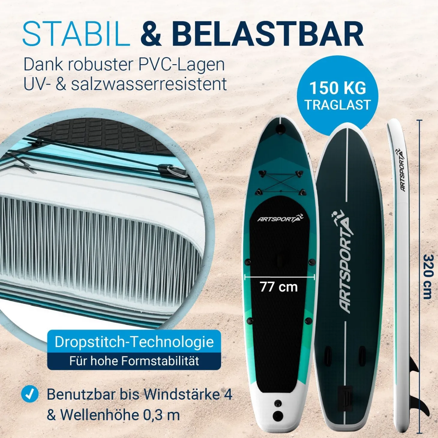 Stand Up Paddling Board mit Kajaksitz