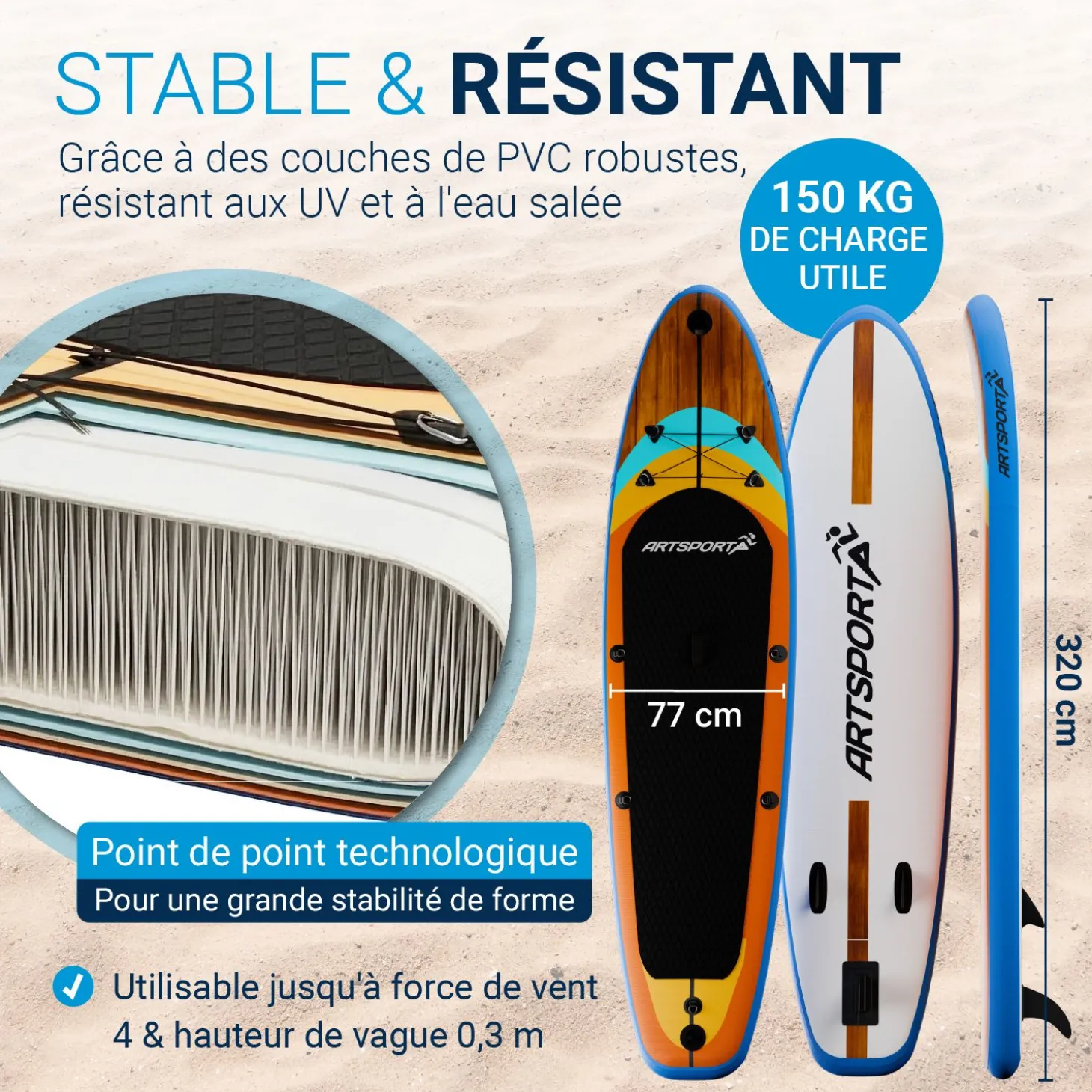 Stand Up Paddling Board mit Kajaksitz