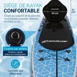 Stand Up Paddling Board mit Kajaksitz