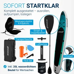 Stand Up Paddling Board mit Kajaksitz