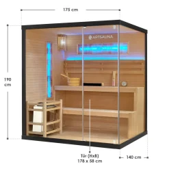 Traditionelle Sauna Vantaa - Schwarz
