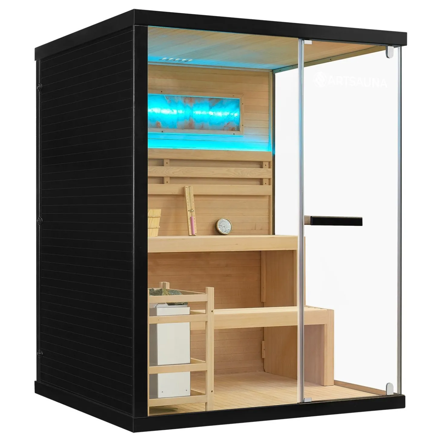 Traditionelle Sauna Vantaa - Schwarz
