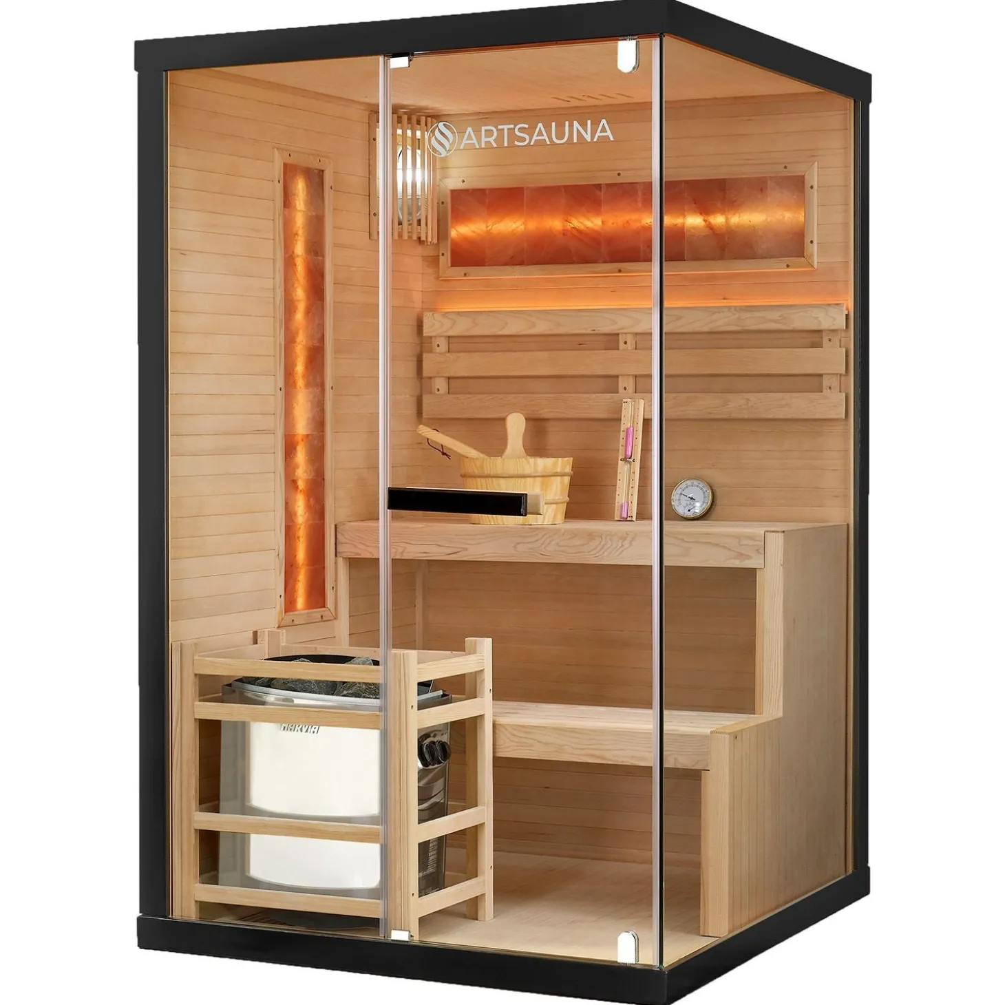Traditionelle Sauna Vantaa - Schwarz