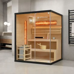 Traditionelle Sauna Vantaa - Schwarz