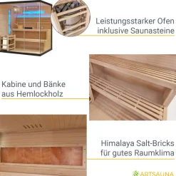 Traditionelle Sauna Vantaa - Schwarz