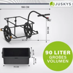 Transportanhänger / Fahrradanhänger 90 Liter