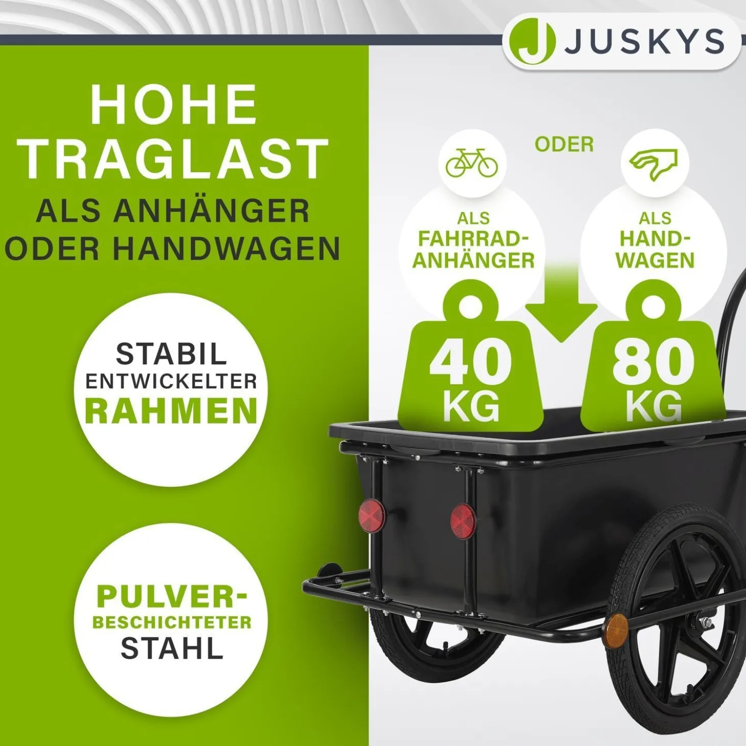 Transportanhänger / Fahrradanhänger 90 Liter