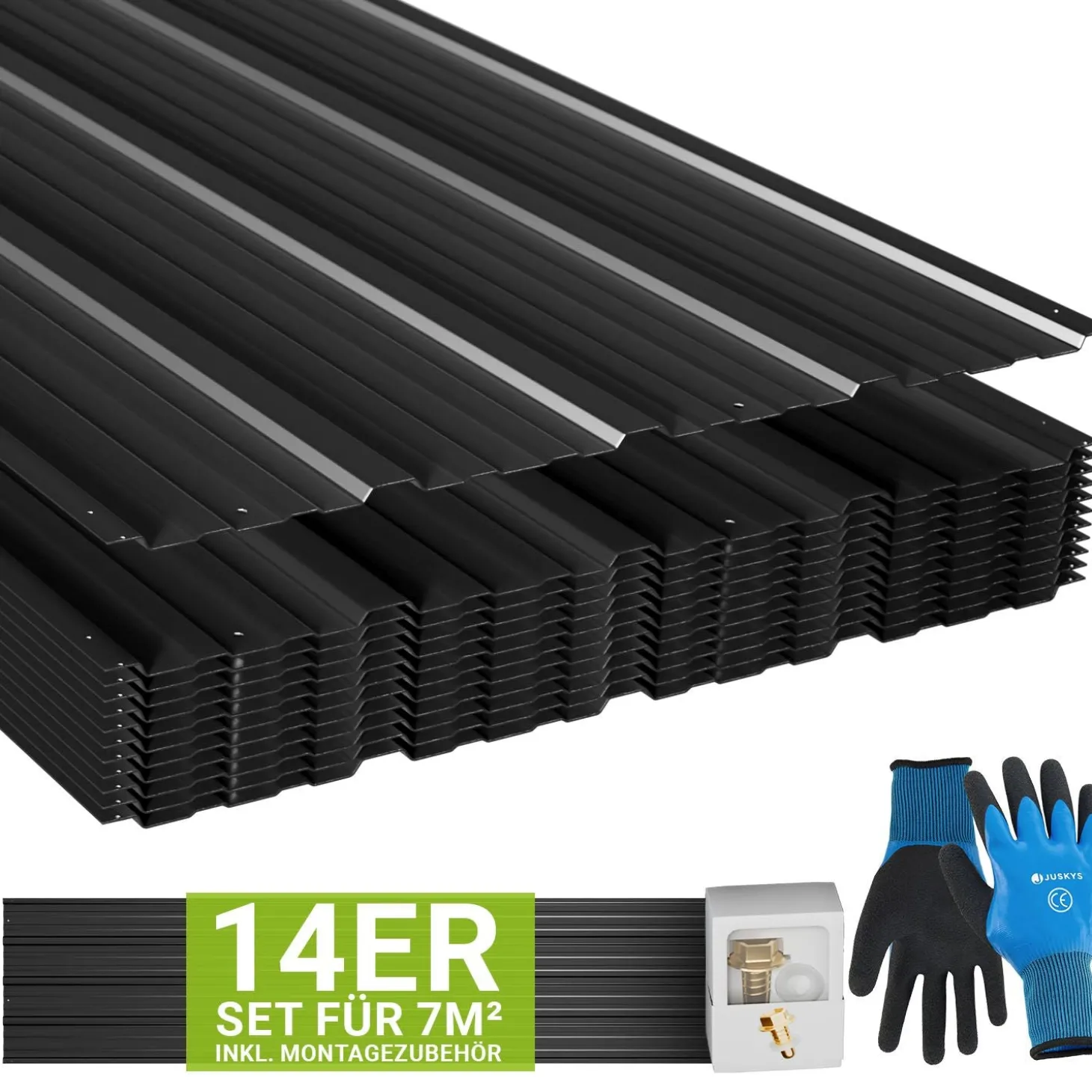 Trapezblech fürs Dach aus Stahl