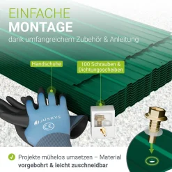 Trapezblech fürs Dach aus Stahl