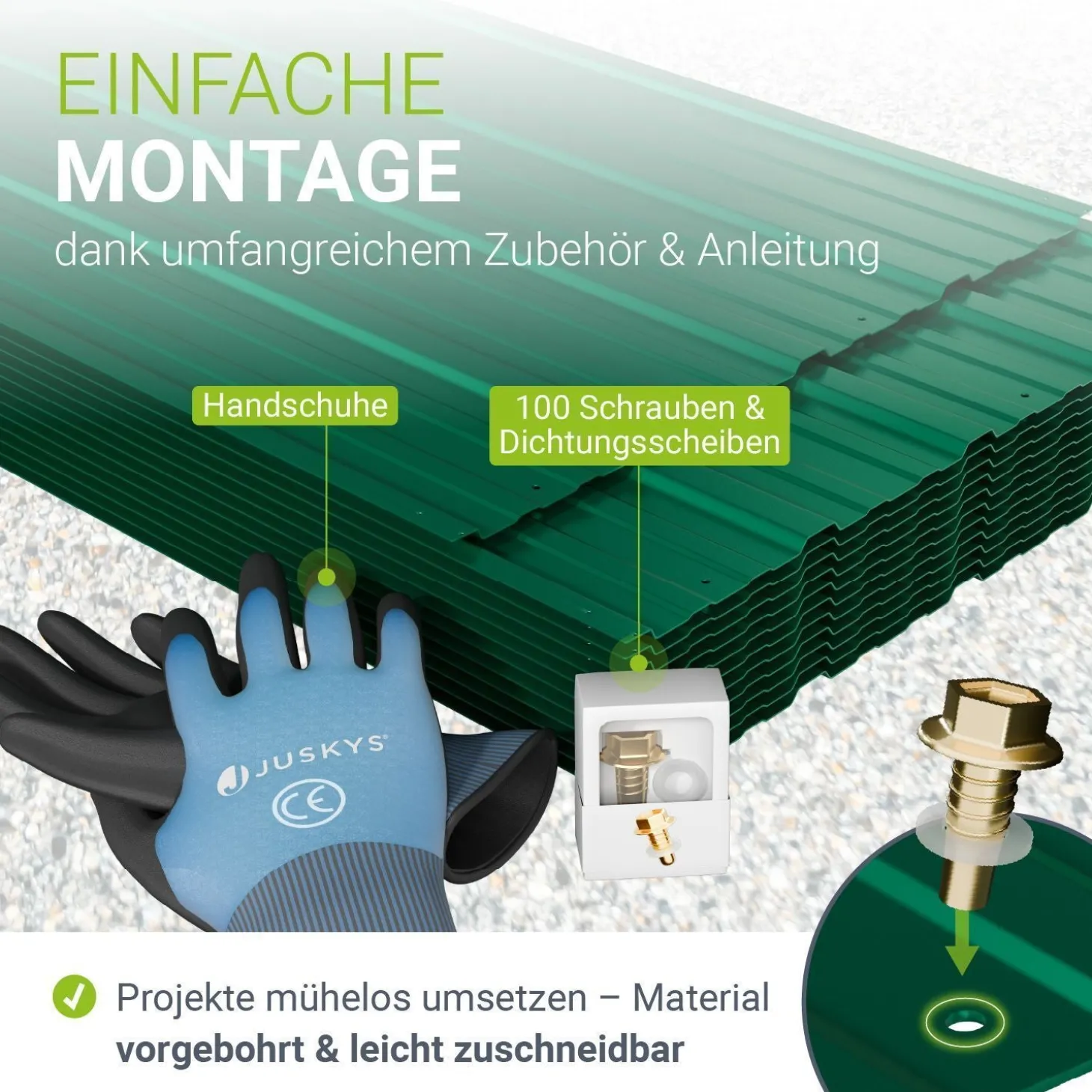 Trapezblech fürs Dach aus Stahl